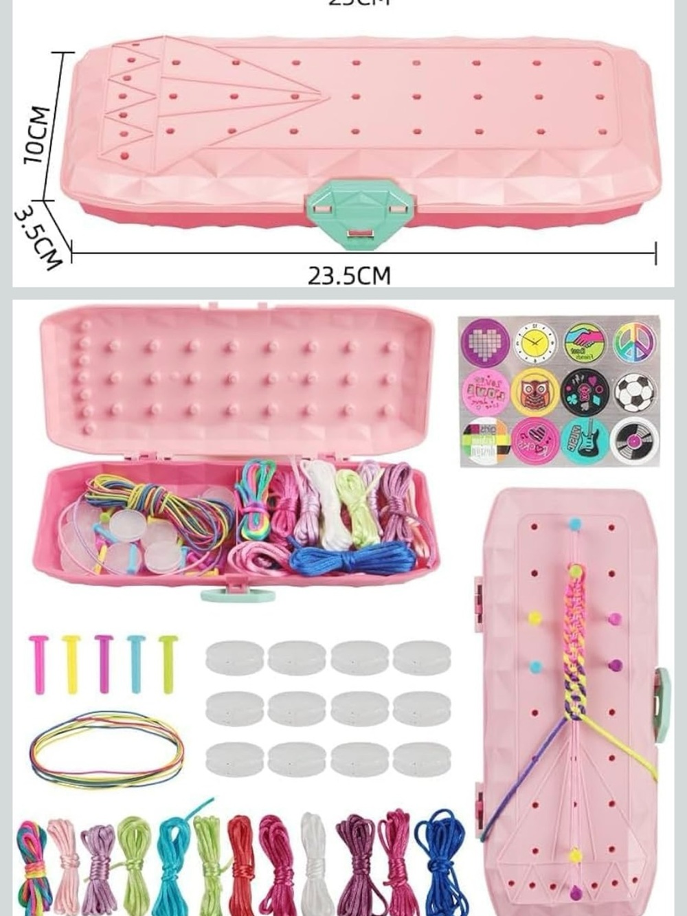 Braiding Bracelet Kit - Multi Colors crafting Friendship